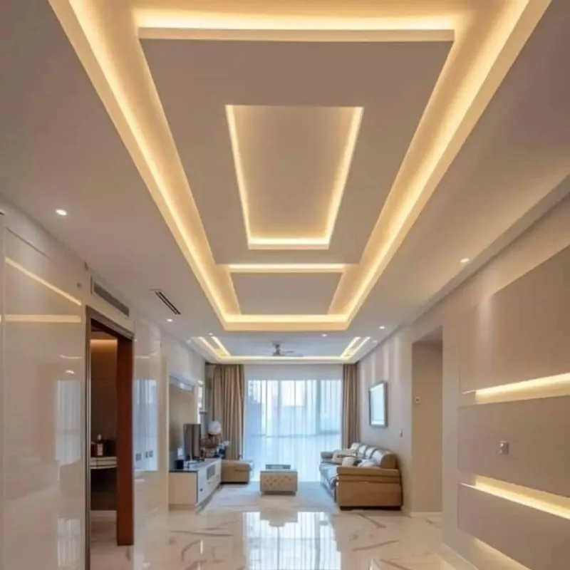 معلم تركيب أسقف جبس بورد مع إضاءة مخفية في الرياض